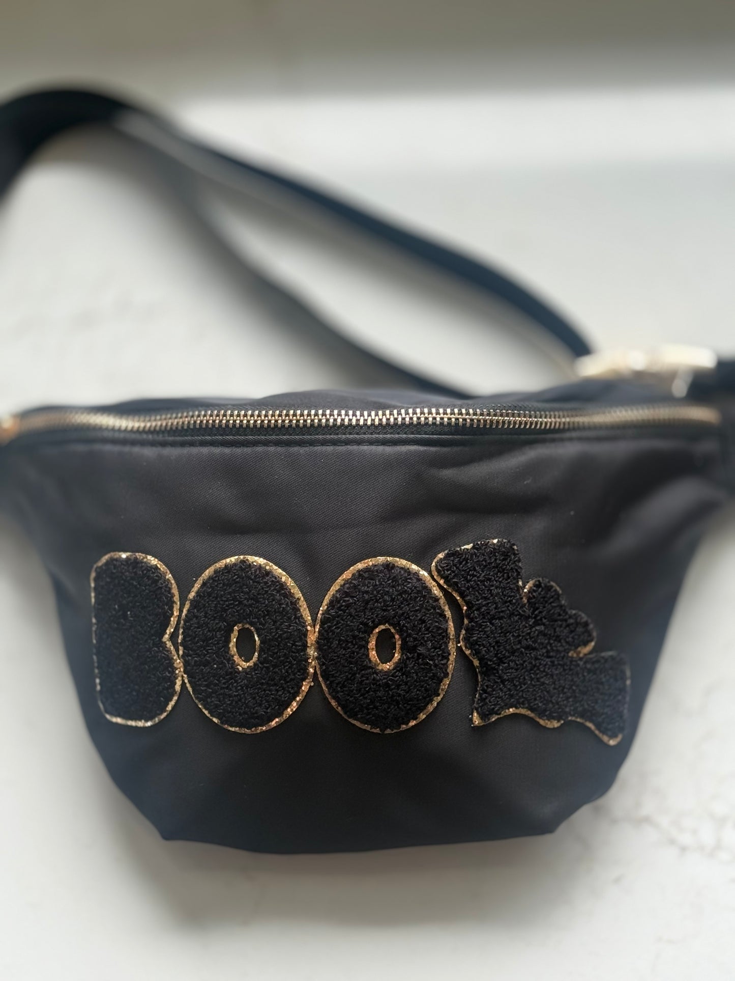 Magical Halloween Mickey Bat SEWN ON PATCH Jumbo Fanny Pack