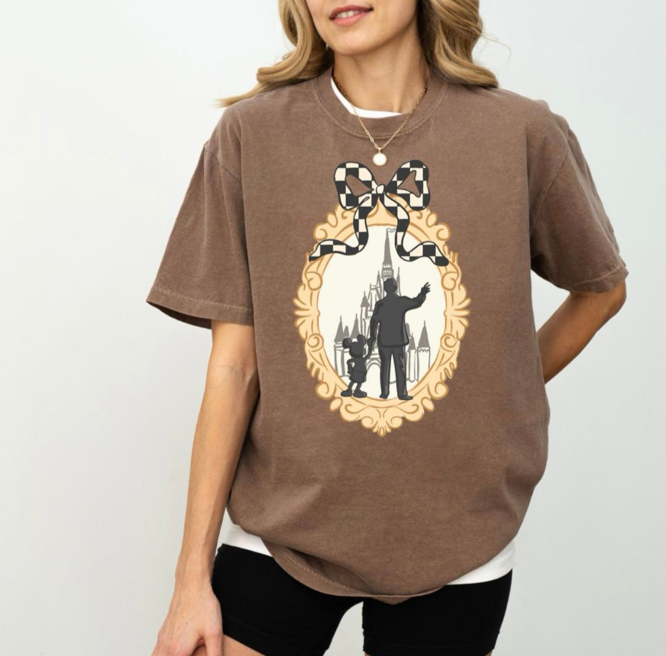 Magical Coquette Walt & Mouse Besties Neutral Shirt