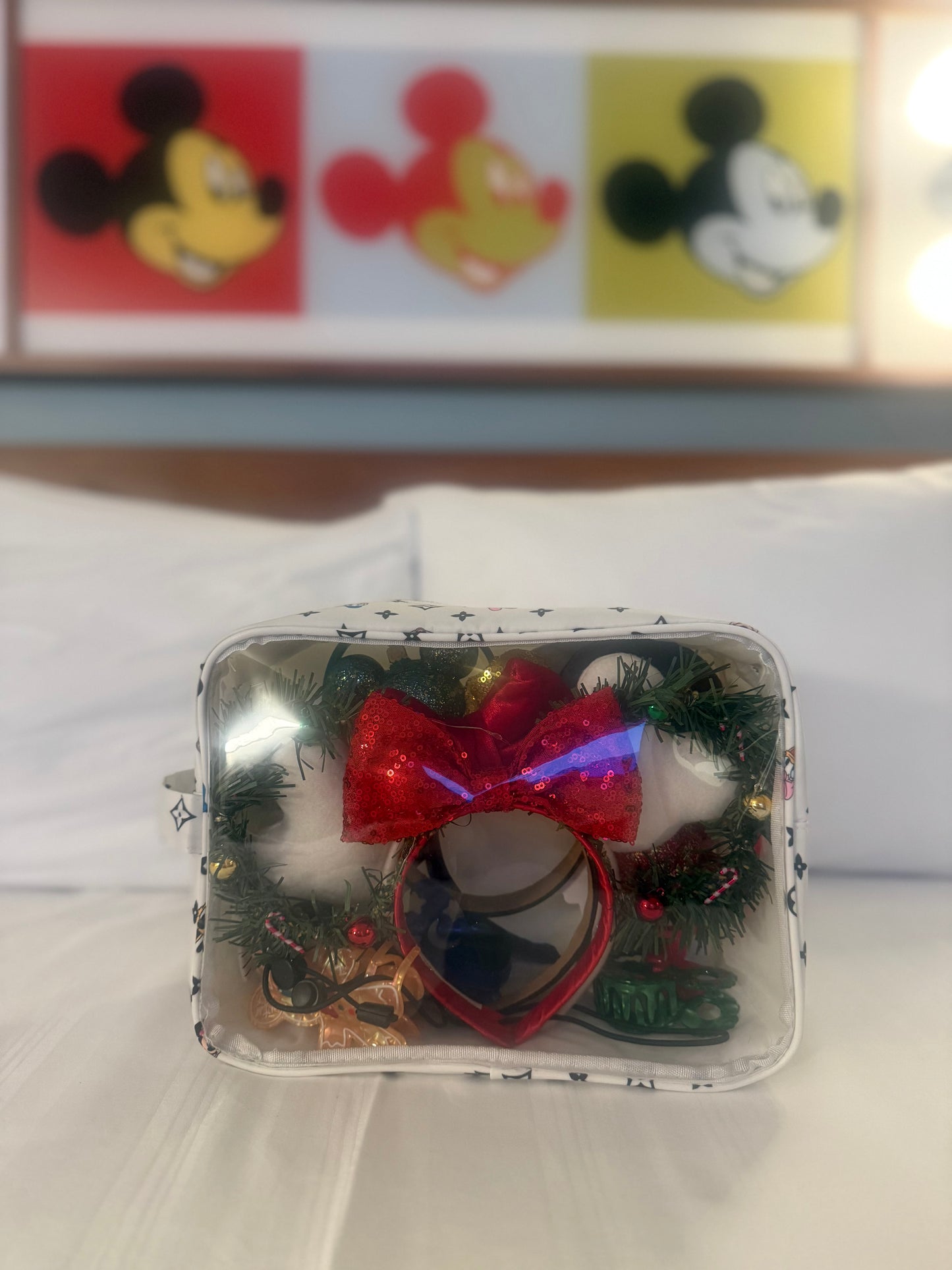 Magical Main Street Monogram Cosmetic Ears Bag