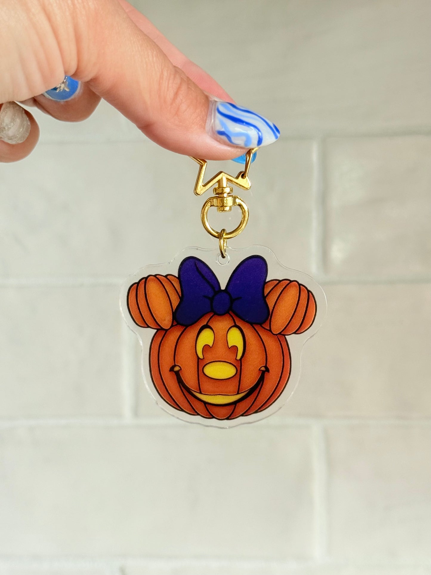 Magical Halloween Minnie Pumpkin SEWN ON PATCH Jumbo Fanny Pack