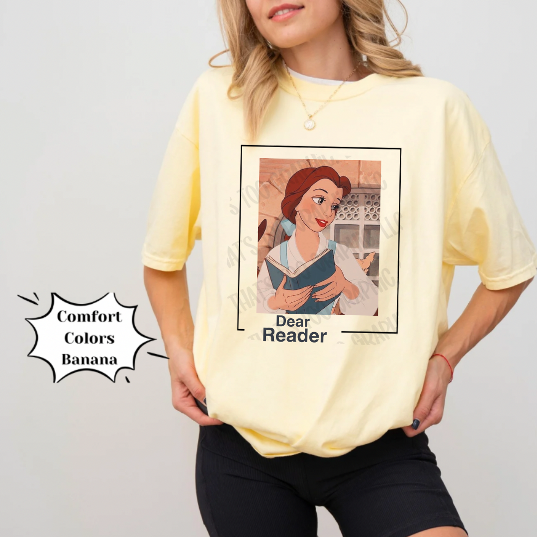 Dear Reader Rose Princess Shirt