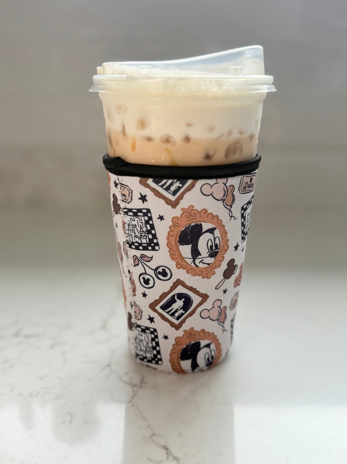 Magical Mouse Neutral Park Fun Coffee Sleeve