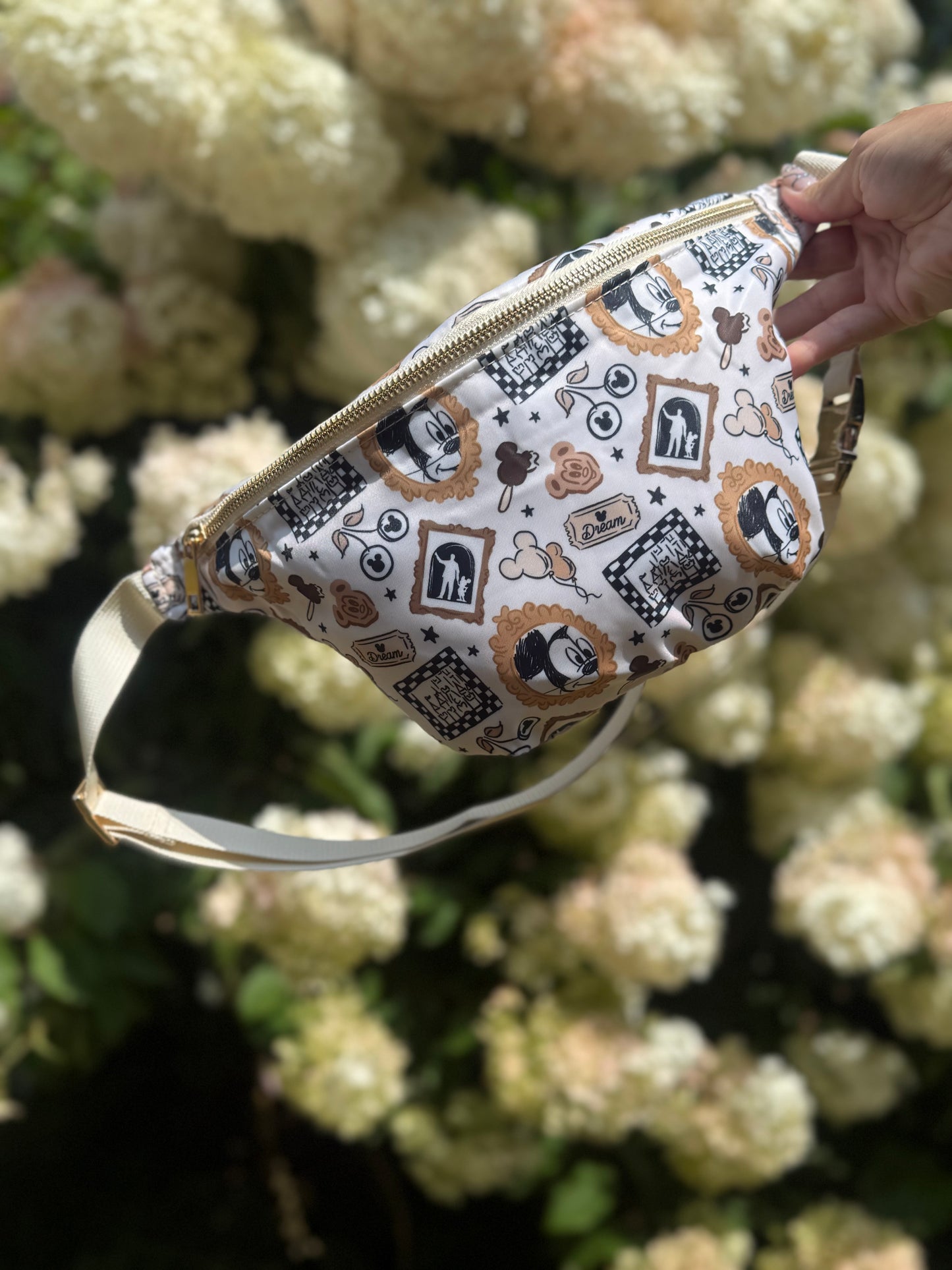Magical Walt Park Fun Neutral Jumbo Fanny Pack & Keychain Wallet