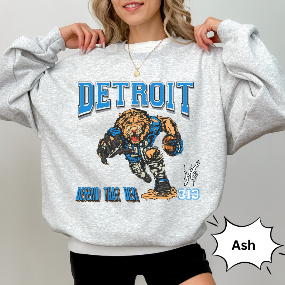 Detroit Lions Football Vintage Retro Style