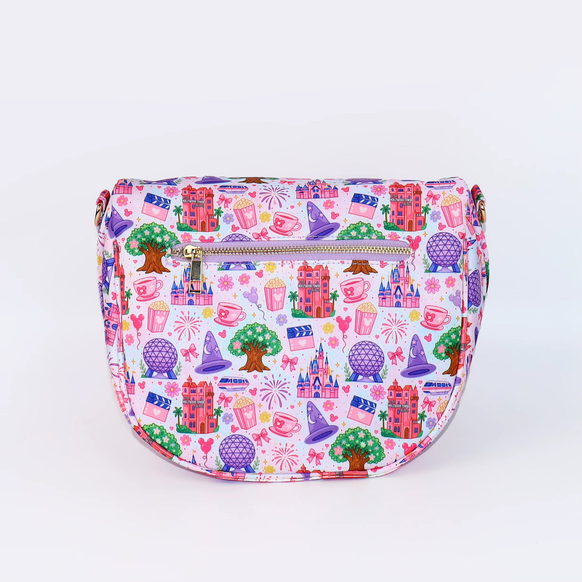 Magical Park Hop Double Zip Crossbody Bag
