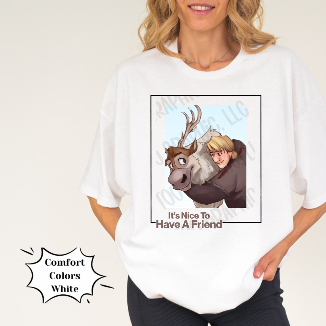Youth Frozen Reindeer Besties Shirt