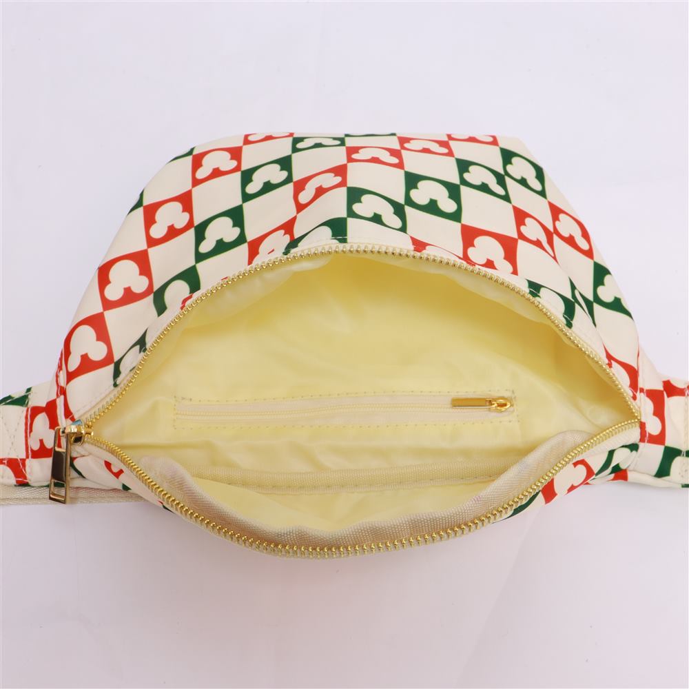 Magical Mouse Christmas Check Jumbo Fanny Pack