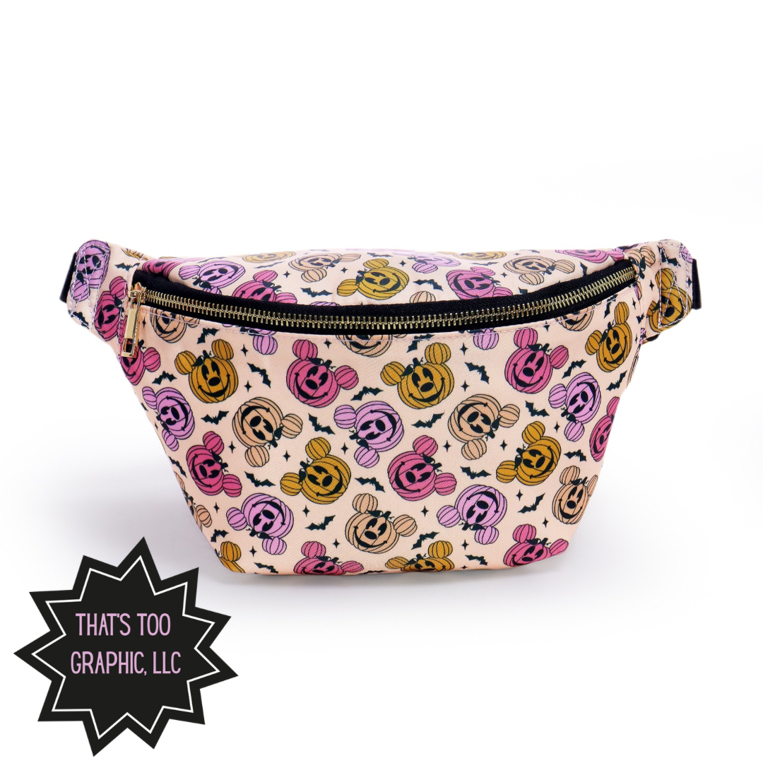 Magical Mouse Halloween Pumpkin Jumbo Fanny Pack
