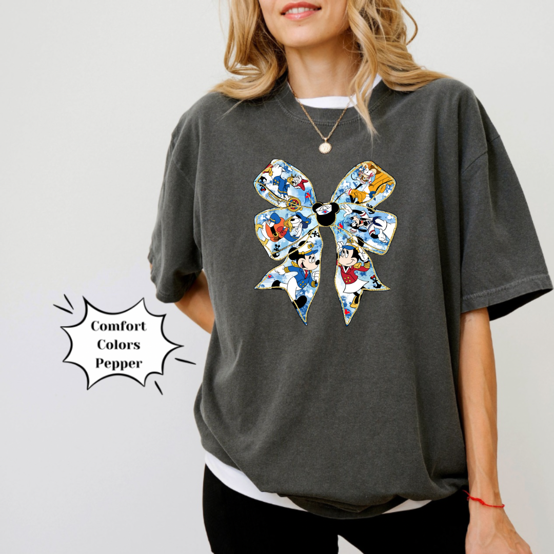 Magical Cruise Line Coquette Bow Shirt
