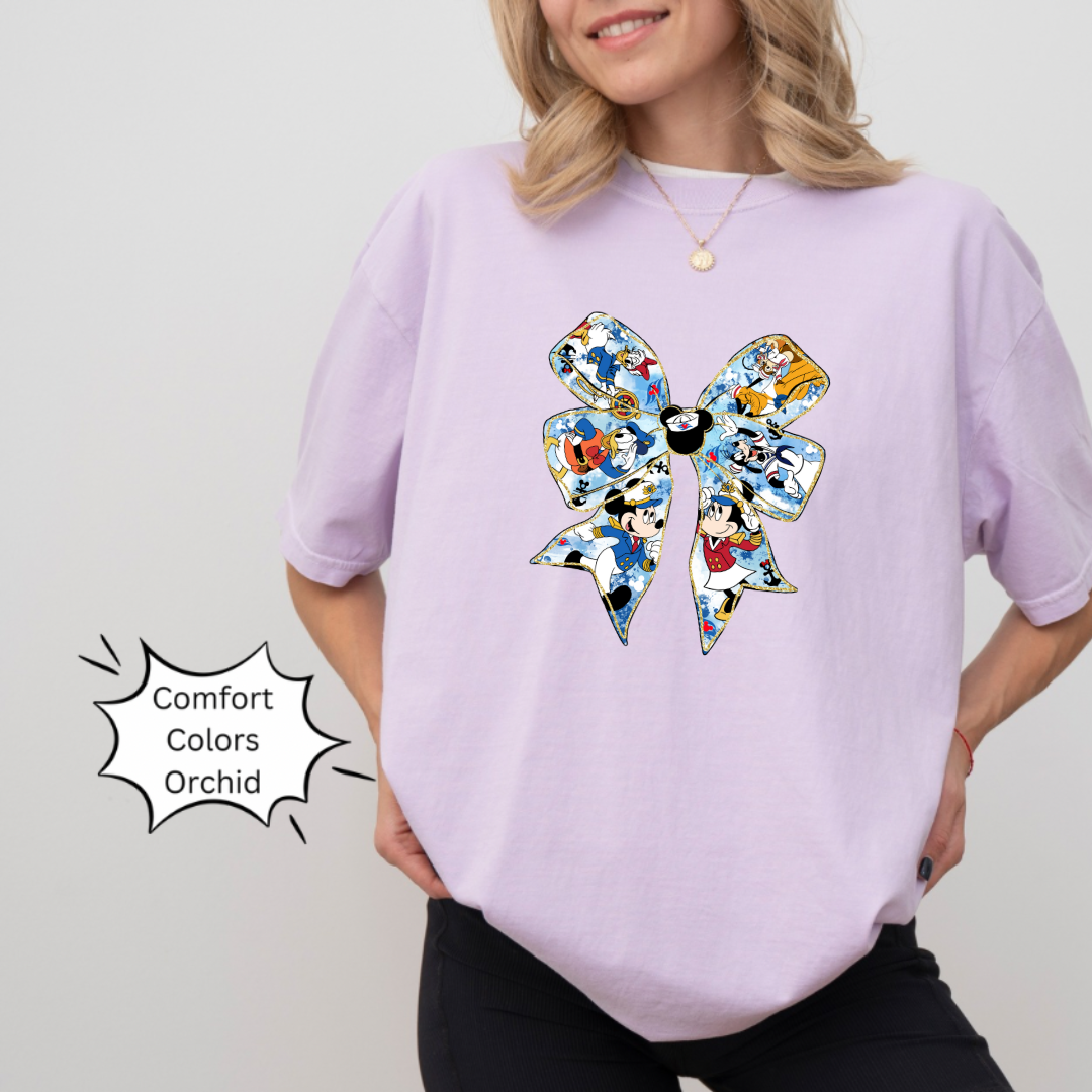 Magical Cruise Line Coquette Bow Shirt
