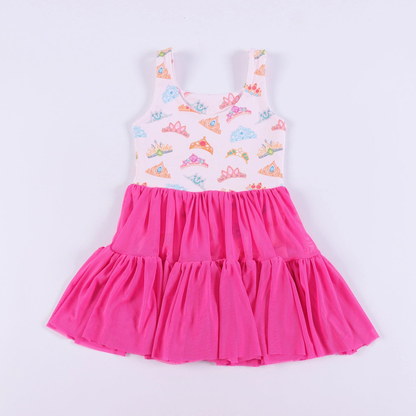 Magical Princess Crowns Girls Twirl Tutu Active Dress