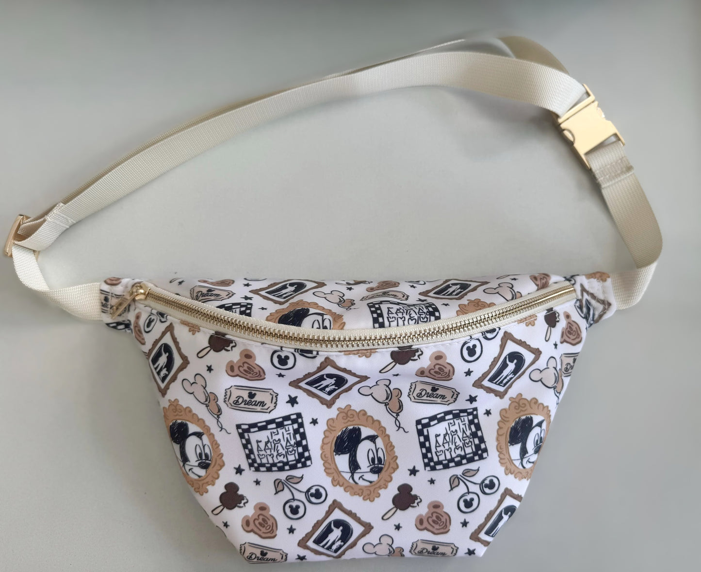 Magical Walt Park Fun Neutral Jumbo Fanny Pack & Keychain Wallet