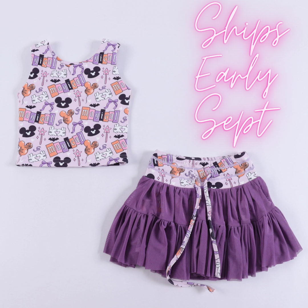 Magical Halloween Park Day PREORDER Youth & Adult Activewear Set *SHIPS EARLY SEPT*