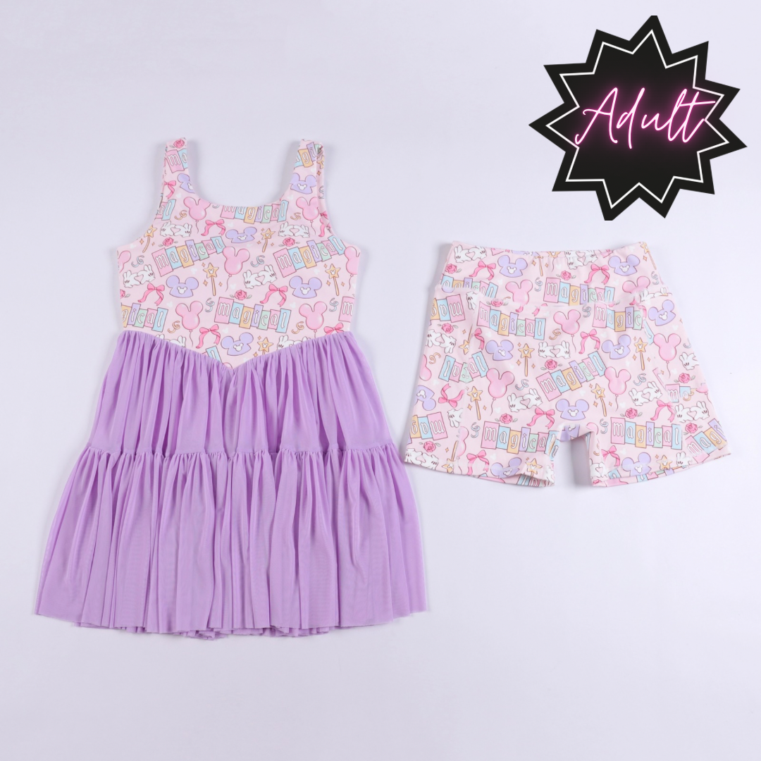 Magical Park Style Adult and Youth Twirl Tutu Active Dress