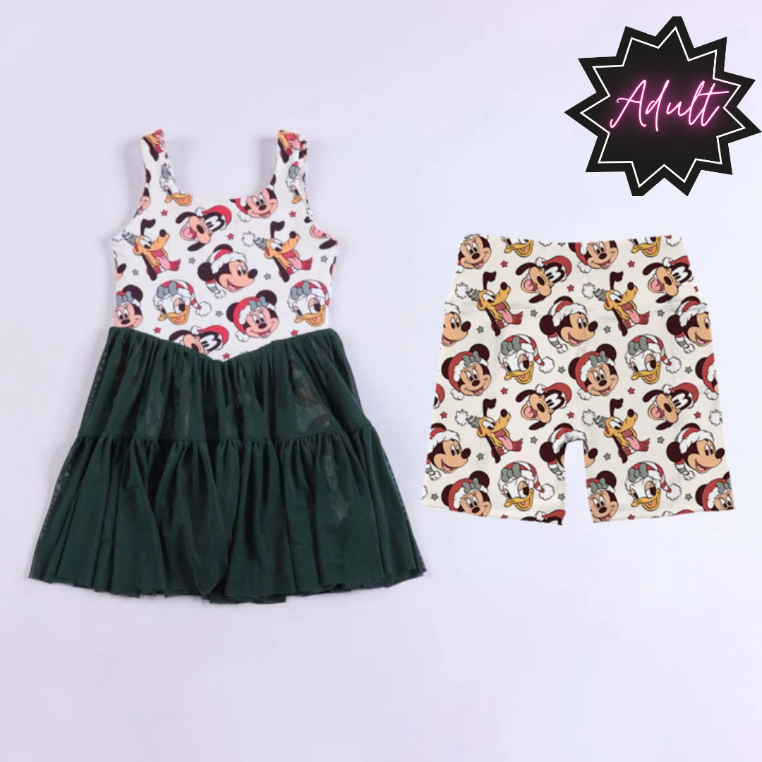 PREORDER Magical Merry Mouse Friends Tutu Dress