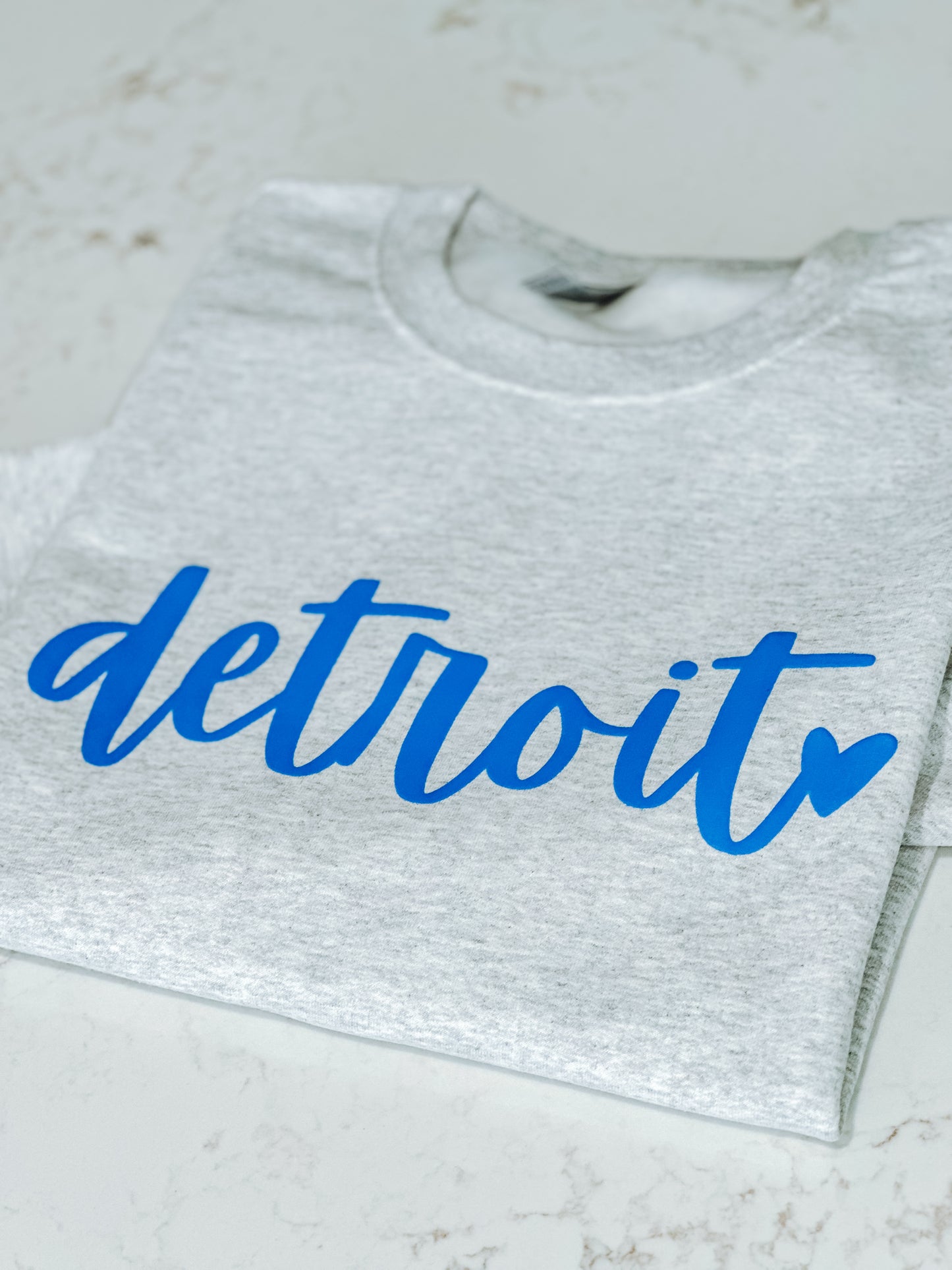 Detroit Heart Puff Lions Sweatshirt