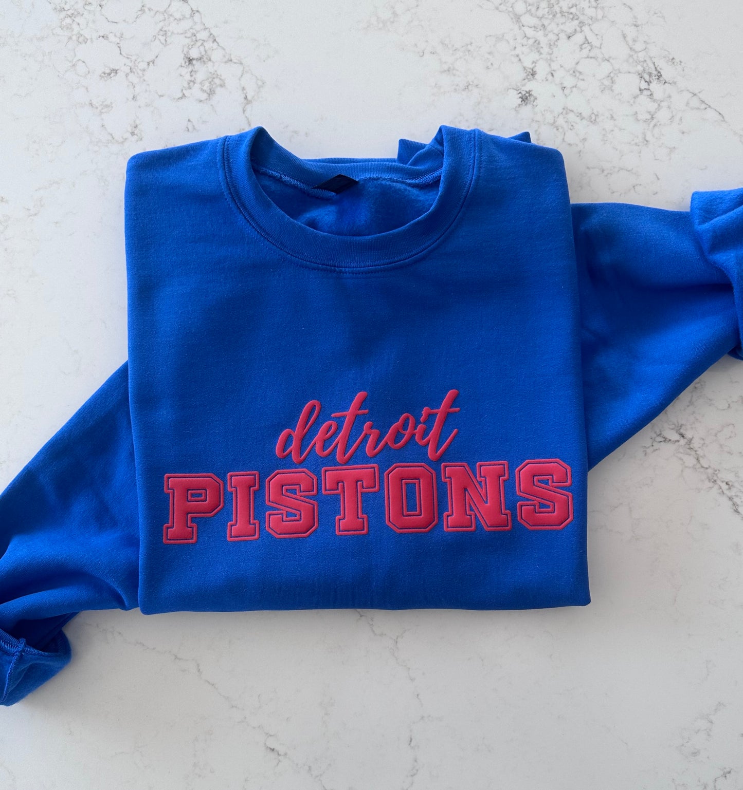 Detroit Pistons Puff Sweatshirt