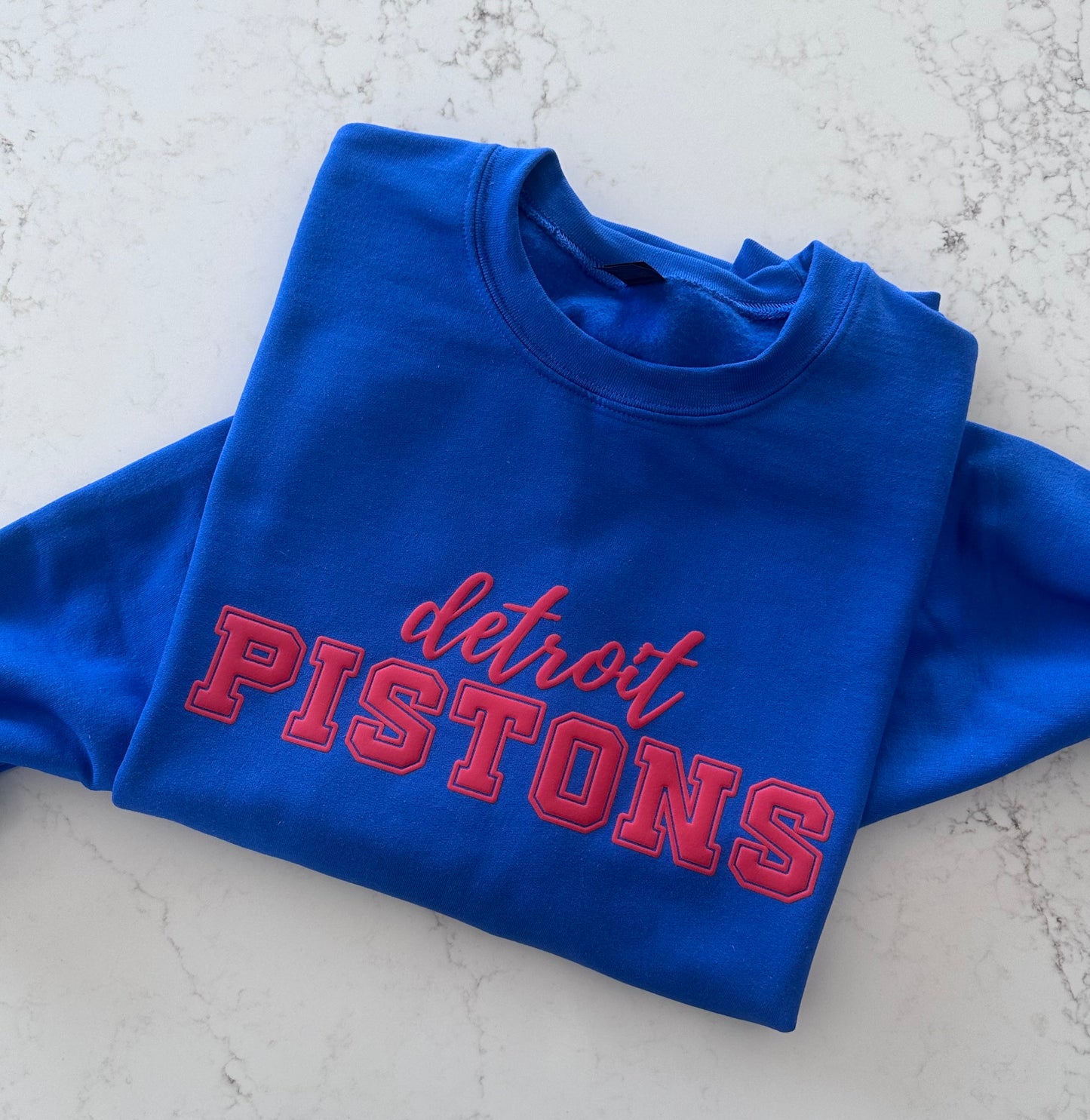Detroit Pistons Puff Sweatshirt