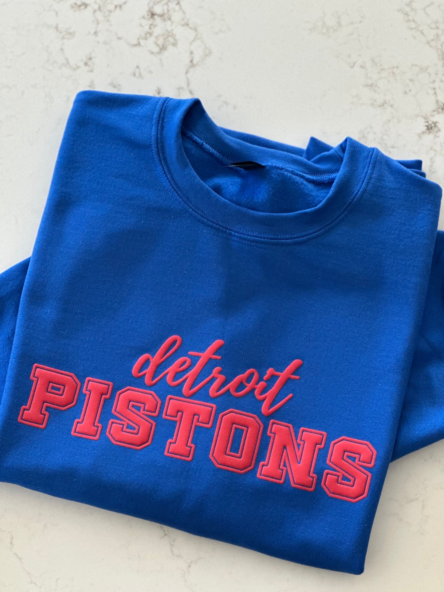 Detroit Pistons Puff Sweatshirt