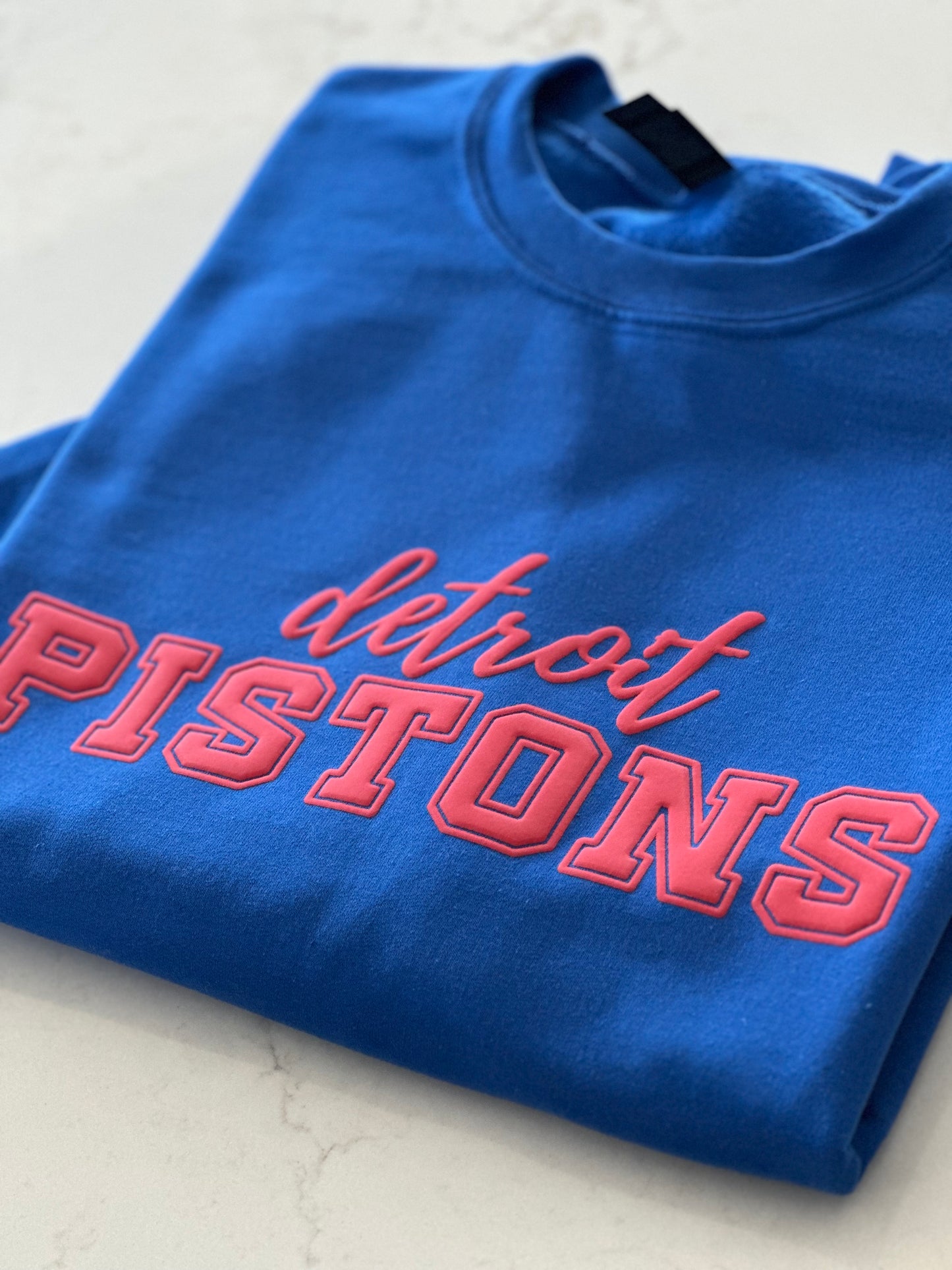 Detroit Pistons Puff Sweatshirt