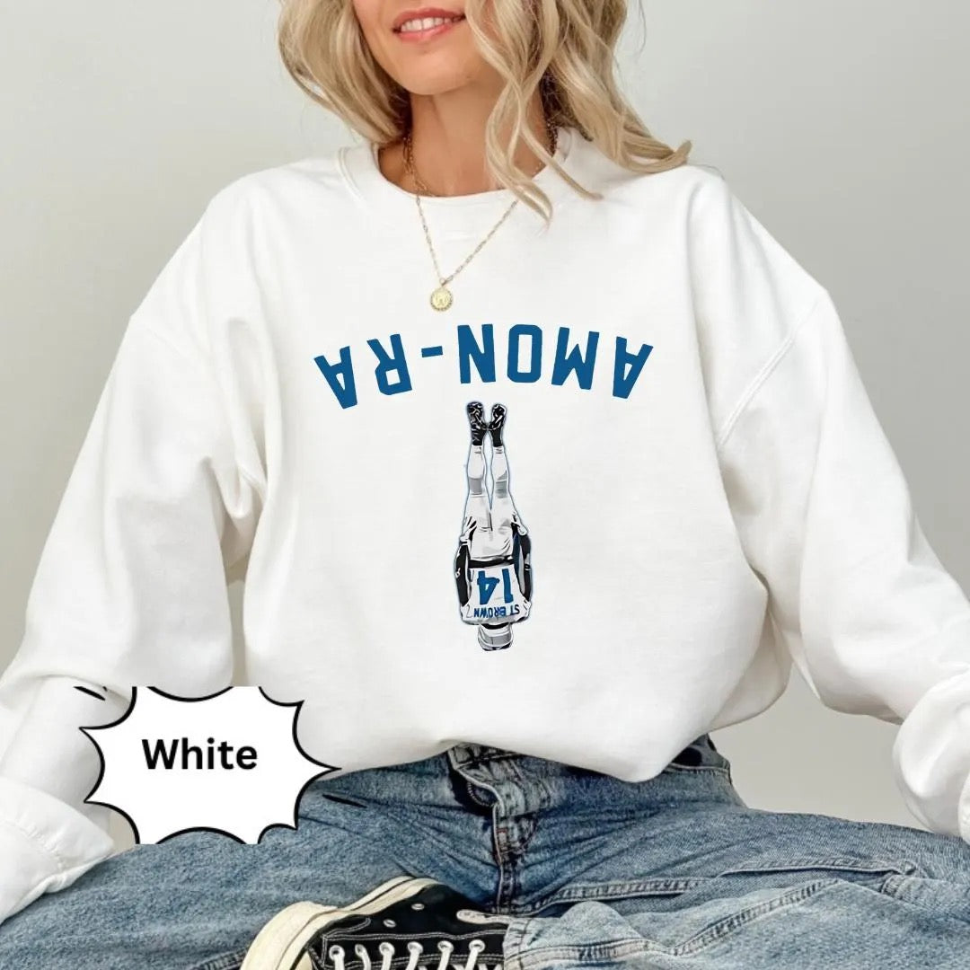 Lions Football Amon-Ra St. Brown Touchdown Shirt | Detroit Football Hoodie