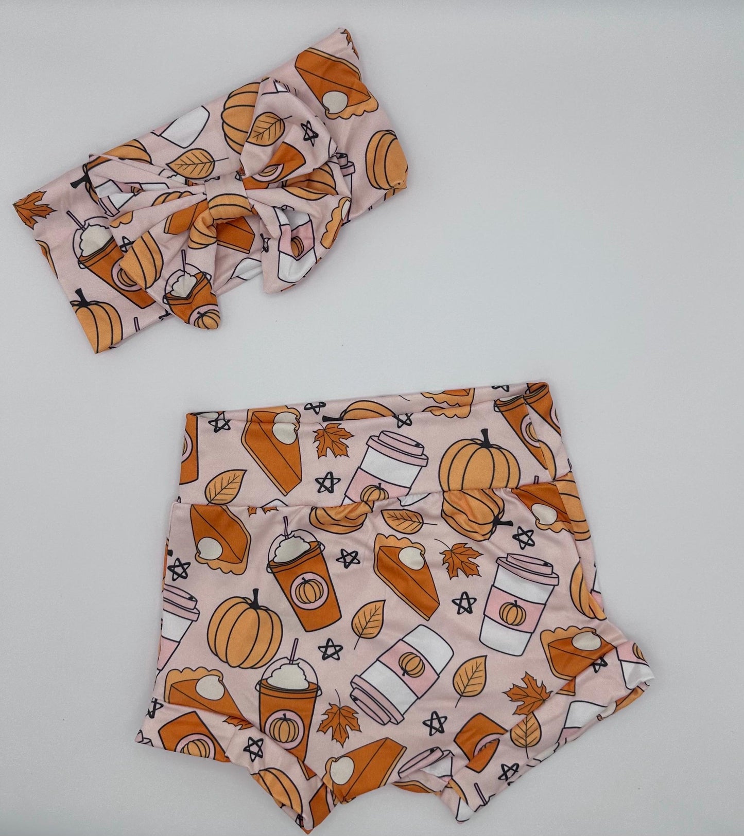 Pumpkin Spice Baby Bummies & Bow