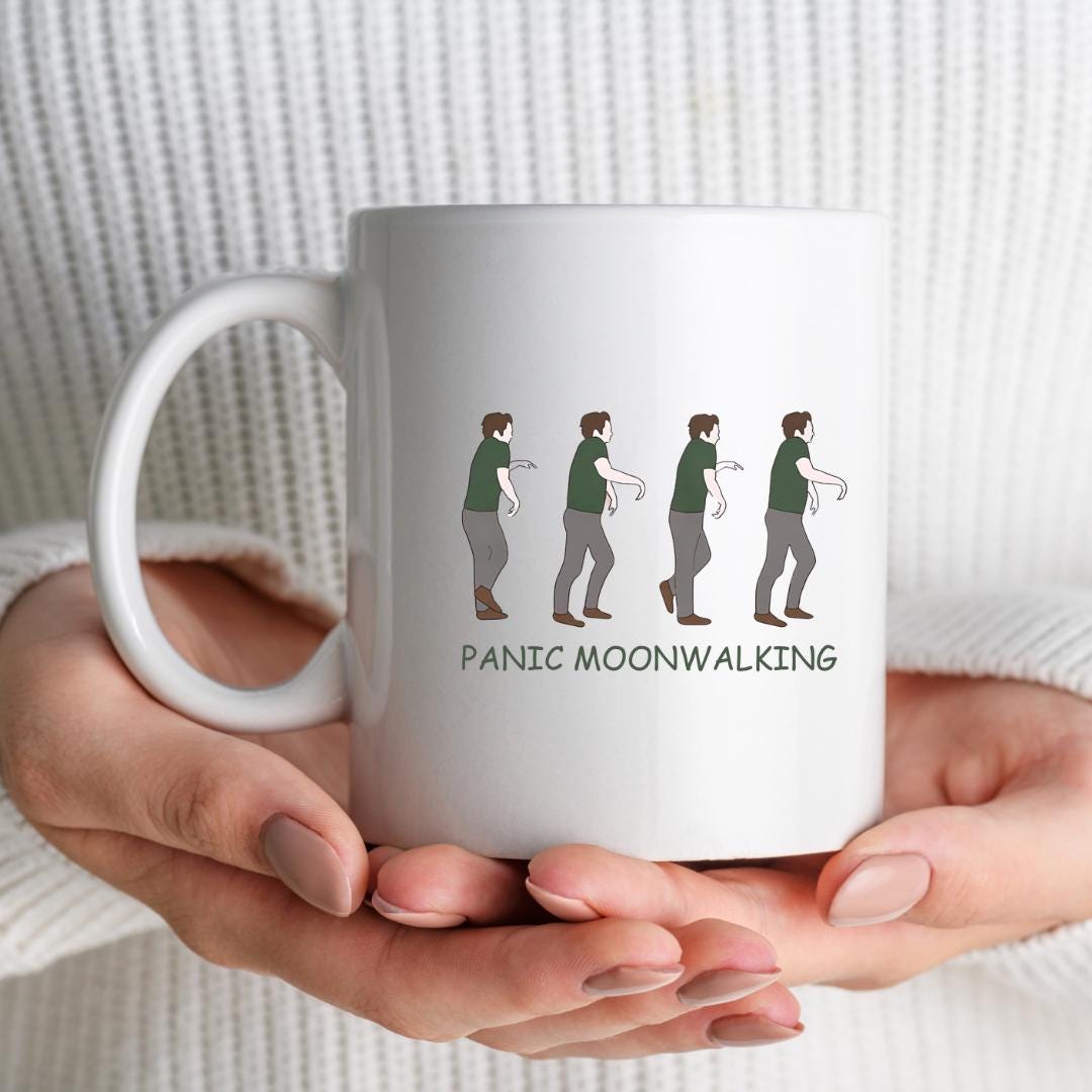 New Girl Nick Miller Panic Moonwalk Funny Mug
