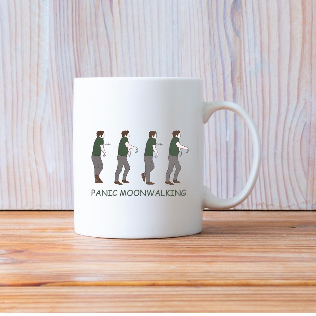 New Girl Nick Miller Panic Moonwalk Funny Mug