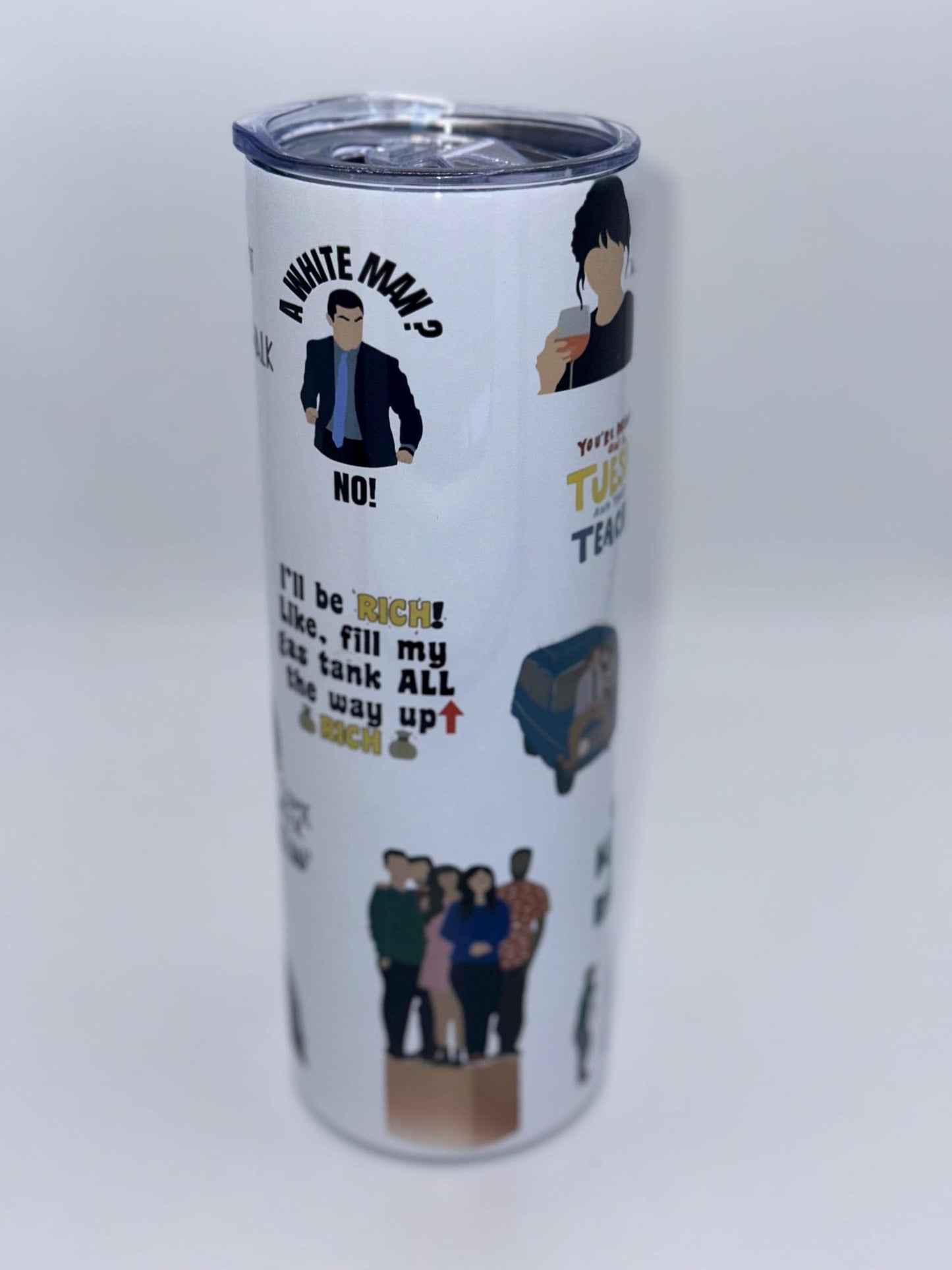 New Girl Best Quotes Tumbler, Skinny Tumbler, New Girl TV Show Mug