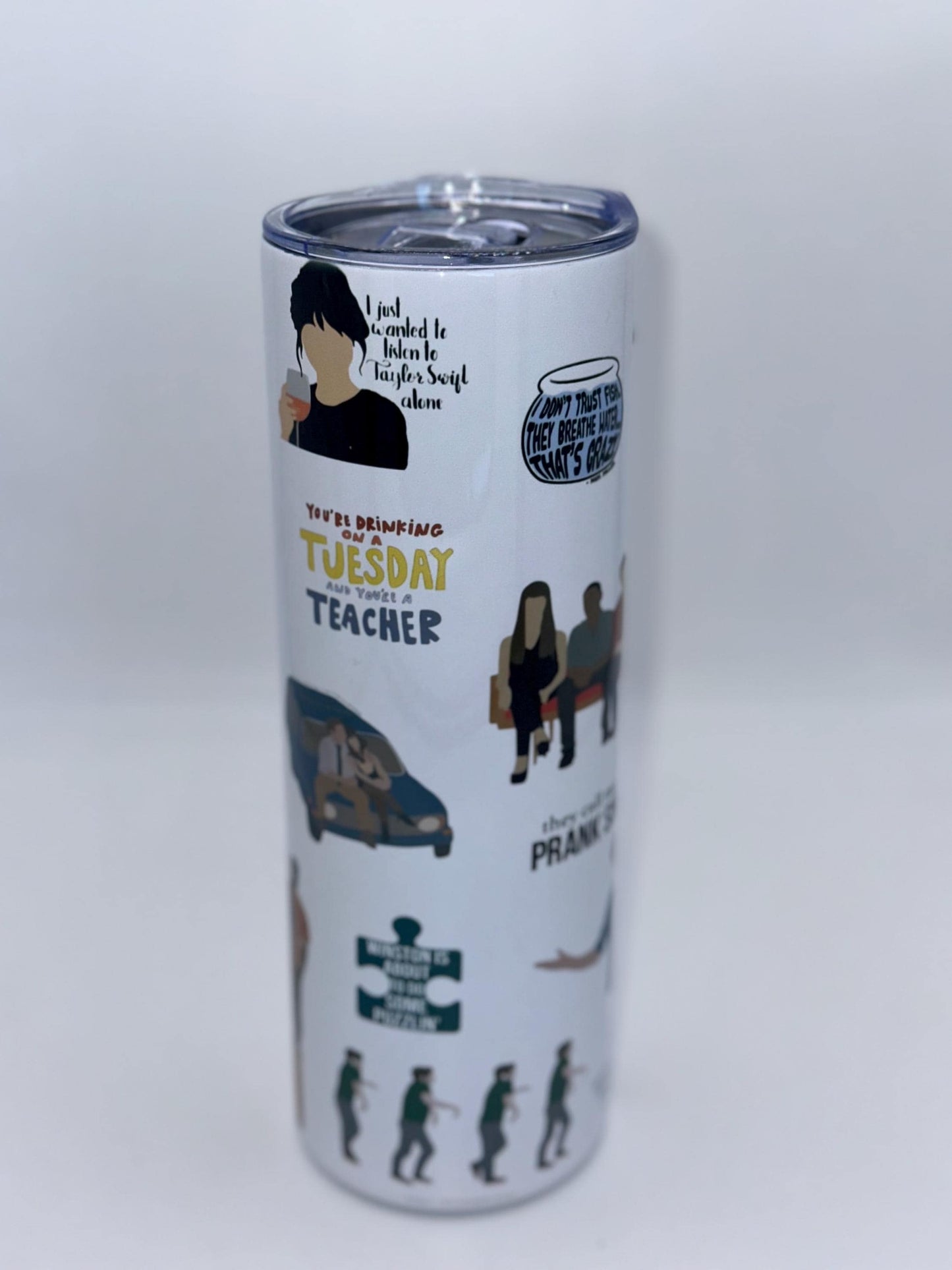 New Girl Best Quotes Tumbler, Skinny Tumbler, New Girl TV Show Mug