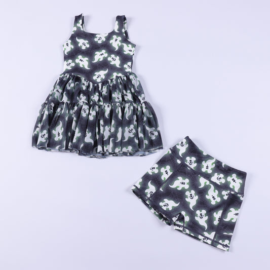 PREORDER Magical Glowing Ghosts Halloween Mesh Tutu Athletic Dress *SHIPS LATE JULY*