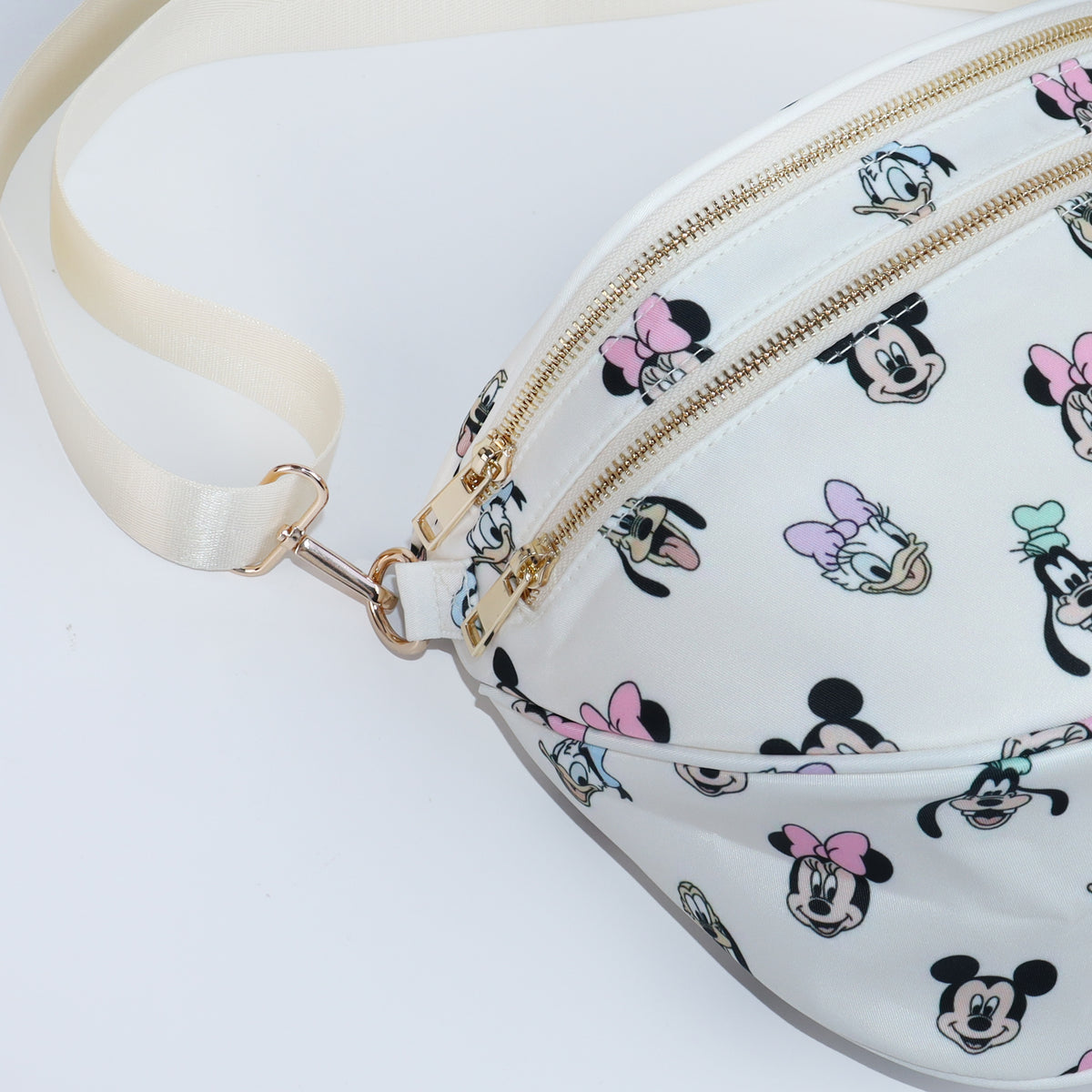 Magical Mouse Friends Double Zip Crossbody Bag