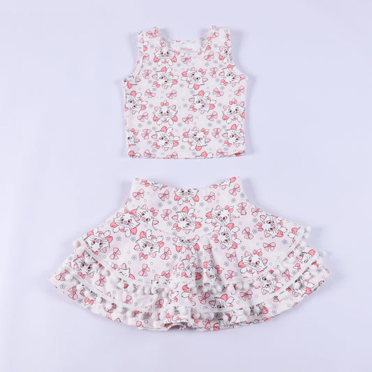 PREORDER Magical Fancy Cat Pom Skort Active Set * SHIPS LATE JUNE*