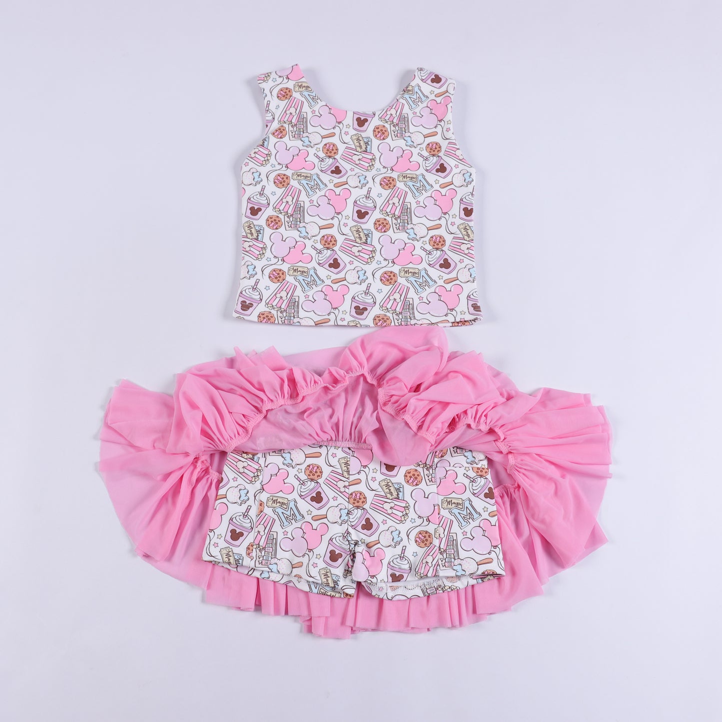 Magical Snacks Girls Tutu Athletic Set