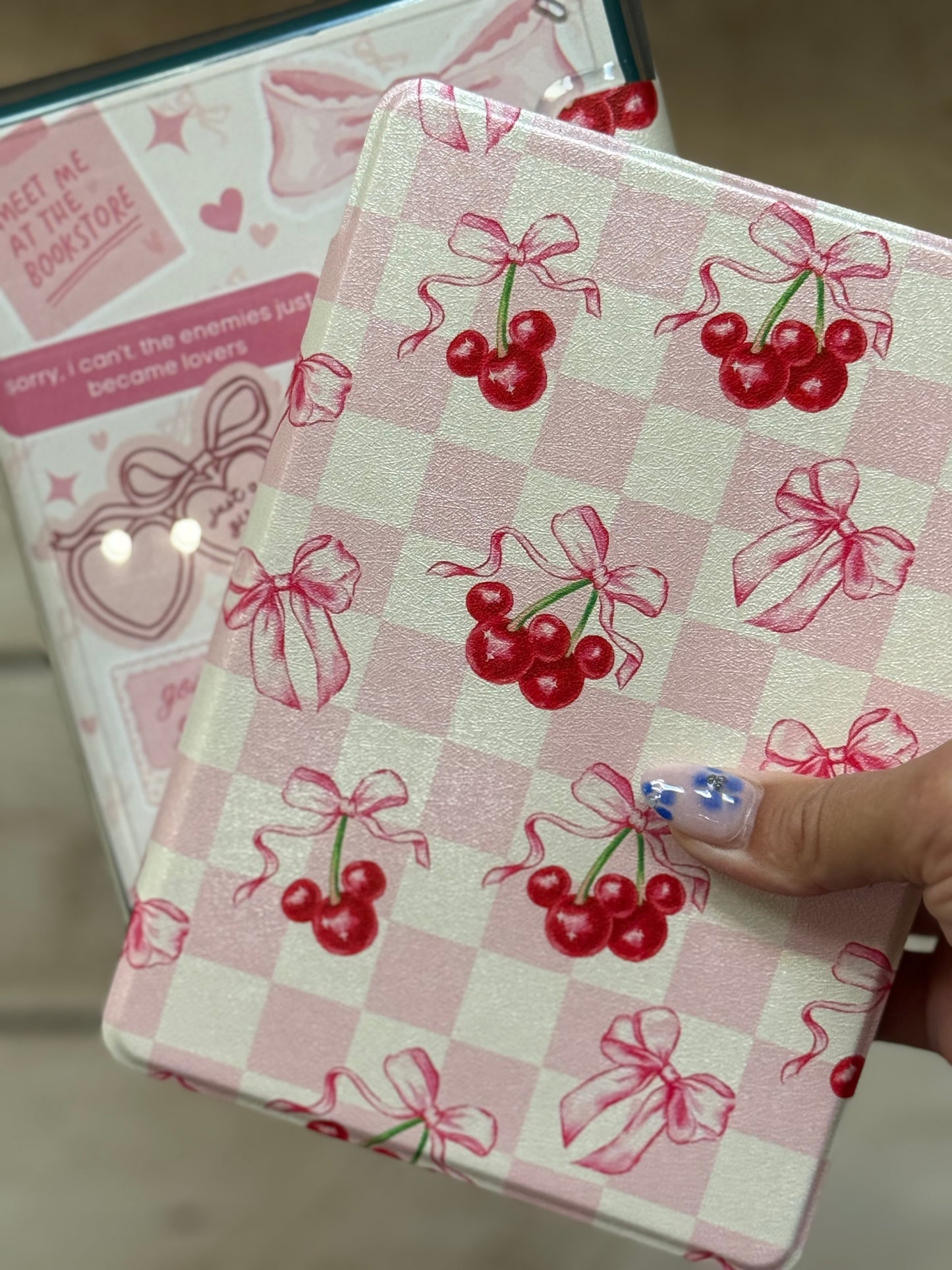 Magical Mouse Cherry Coquette Clear Back Kindle Case