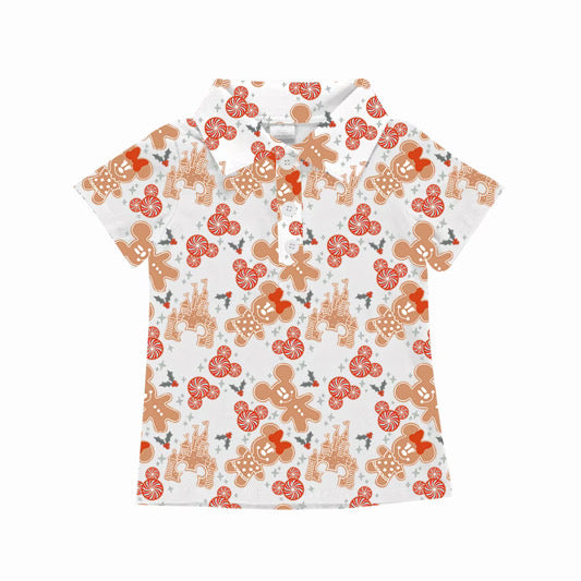 PREORDER Magical Mickmas Wonderland Performance Dry Fit Polo Shirt *SHIPS MID OCTOBER*