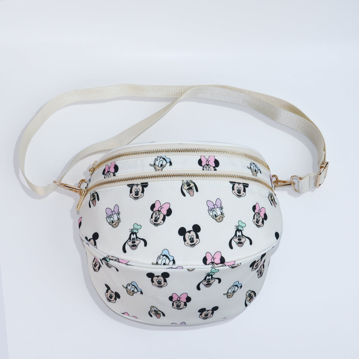 Magical Mouse Friends Double Zip Crossbody Bag