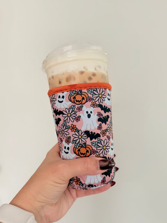 Magical Bloom & Boo Coffee Sleeve