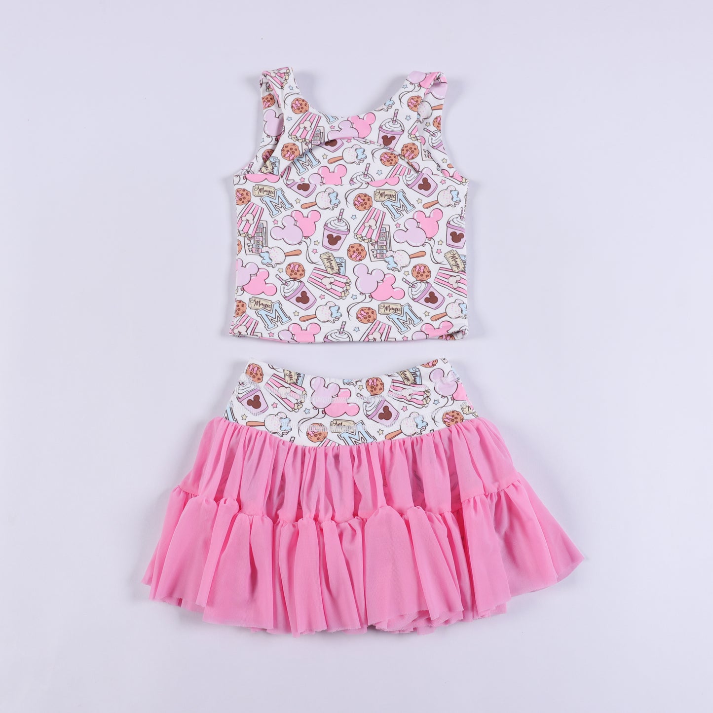 Magical Snacks Girls Tutu Athletic Set