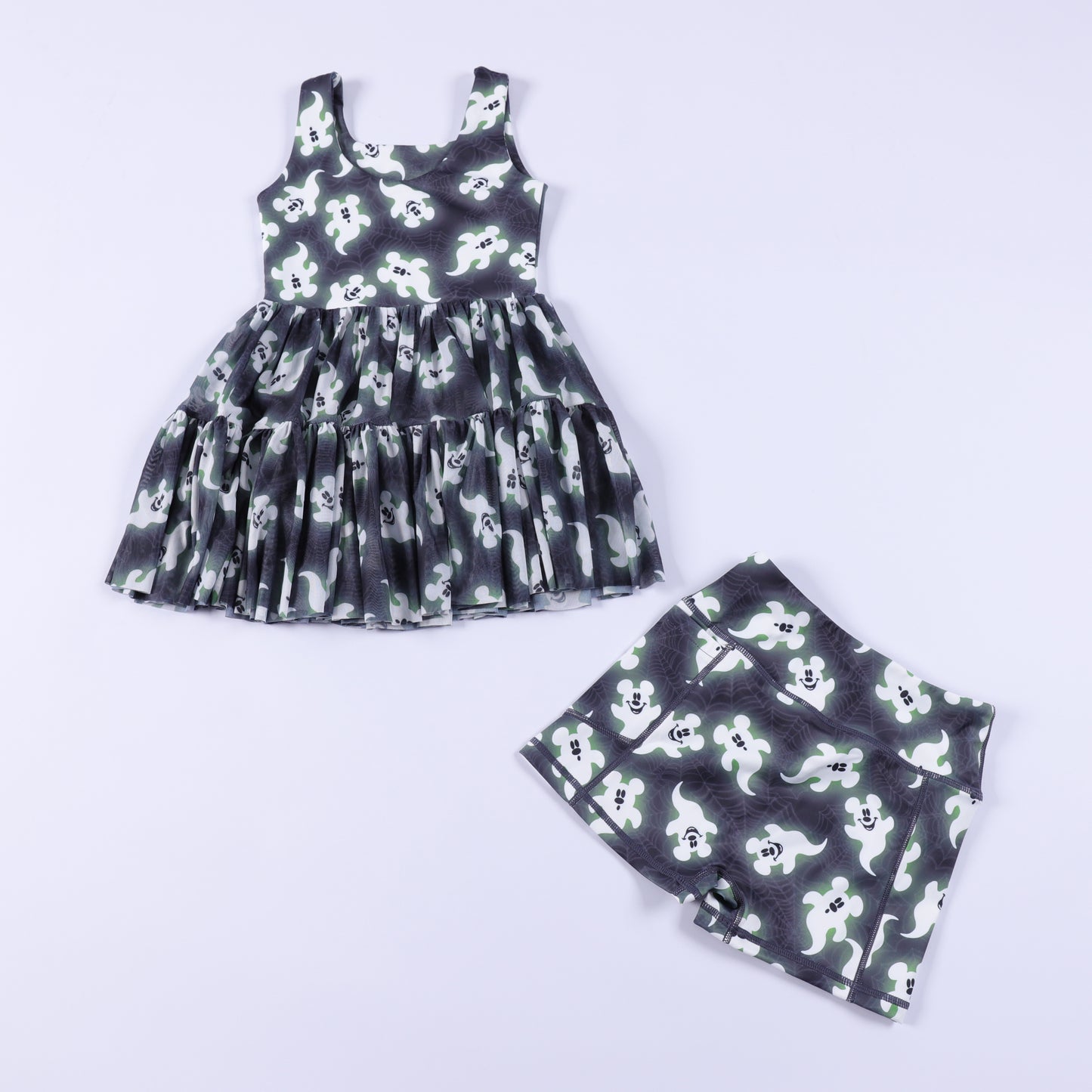 PREORDER Magical Glowing Ghosts Halloween Mesh Tutu Athletic Dress *SHIPS LATE JULY*