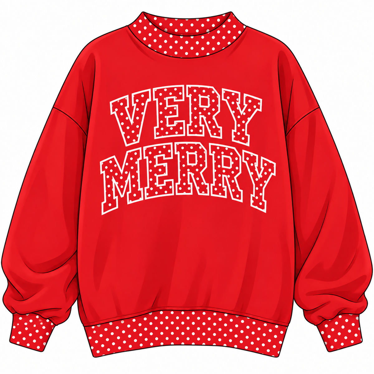 Magical Very Merry Oversized Mockneck Sweatshirt *SHIPS MID NOVEMBER*