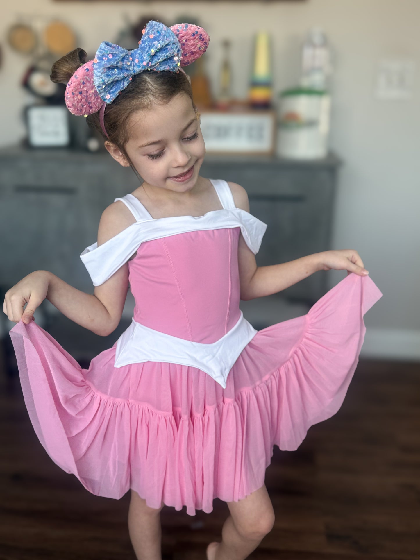 READY TO SHIP Magical Sleeping Princess Mesh Tutu Dress