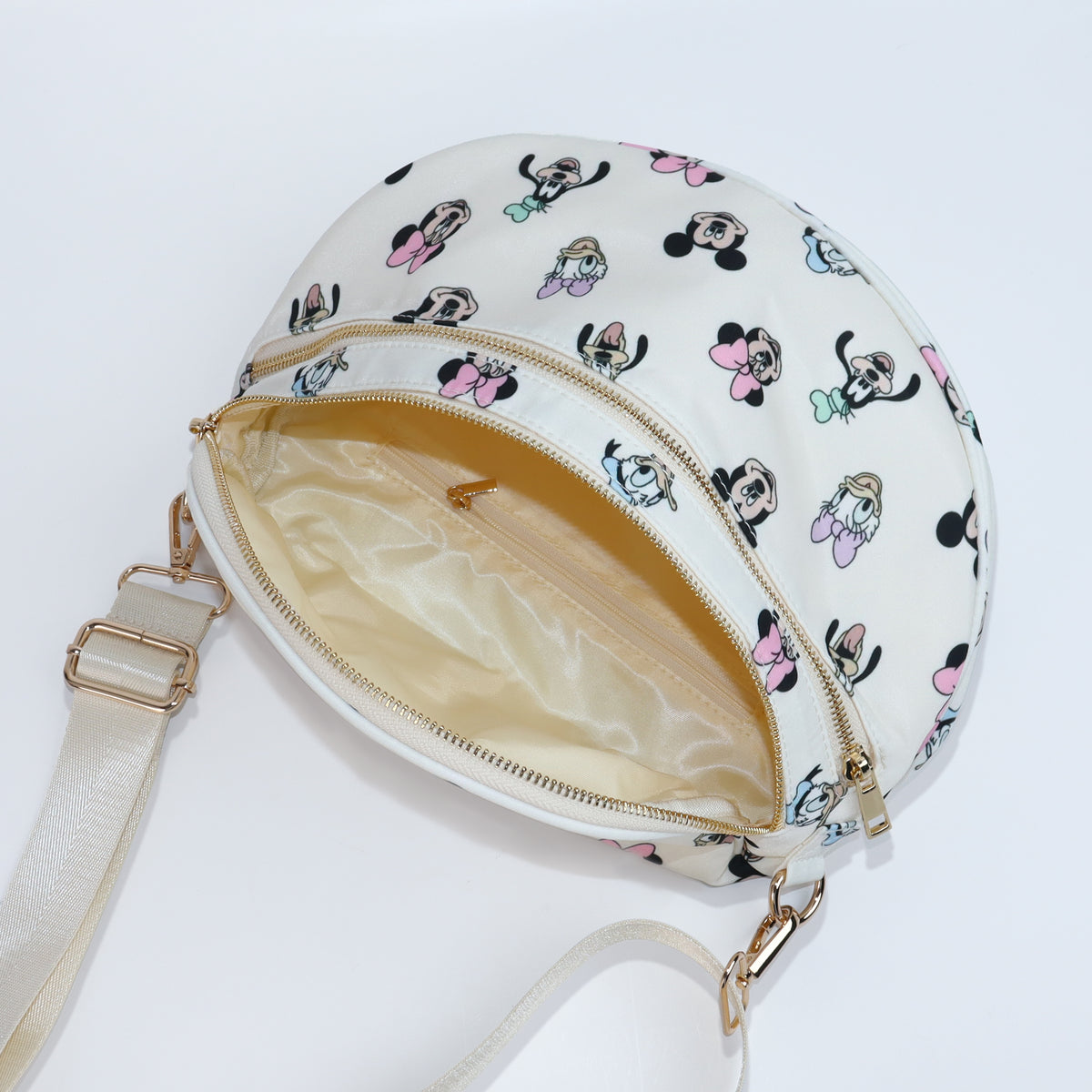Magical Mouse Friends Double Zip Crossbody Bag