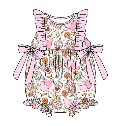 PREORDER Magical Park Snacks Girly Bubble Infant Romper *SHIPS LATE OCTOBER*