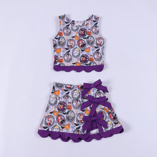 PREORDER Magical Spooky Princess Halloween Bow Athletic Set *SHIPS LATE JULY*