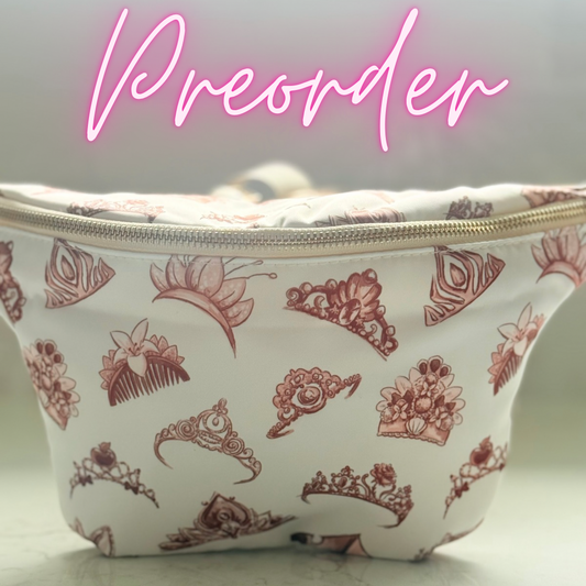 PREORDER Magical Princess Crowns Jumbo Fanny Pack SHIPS *MID AUGUST*
