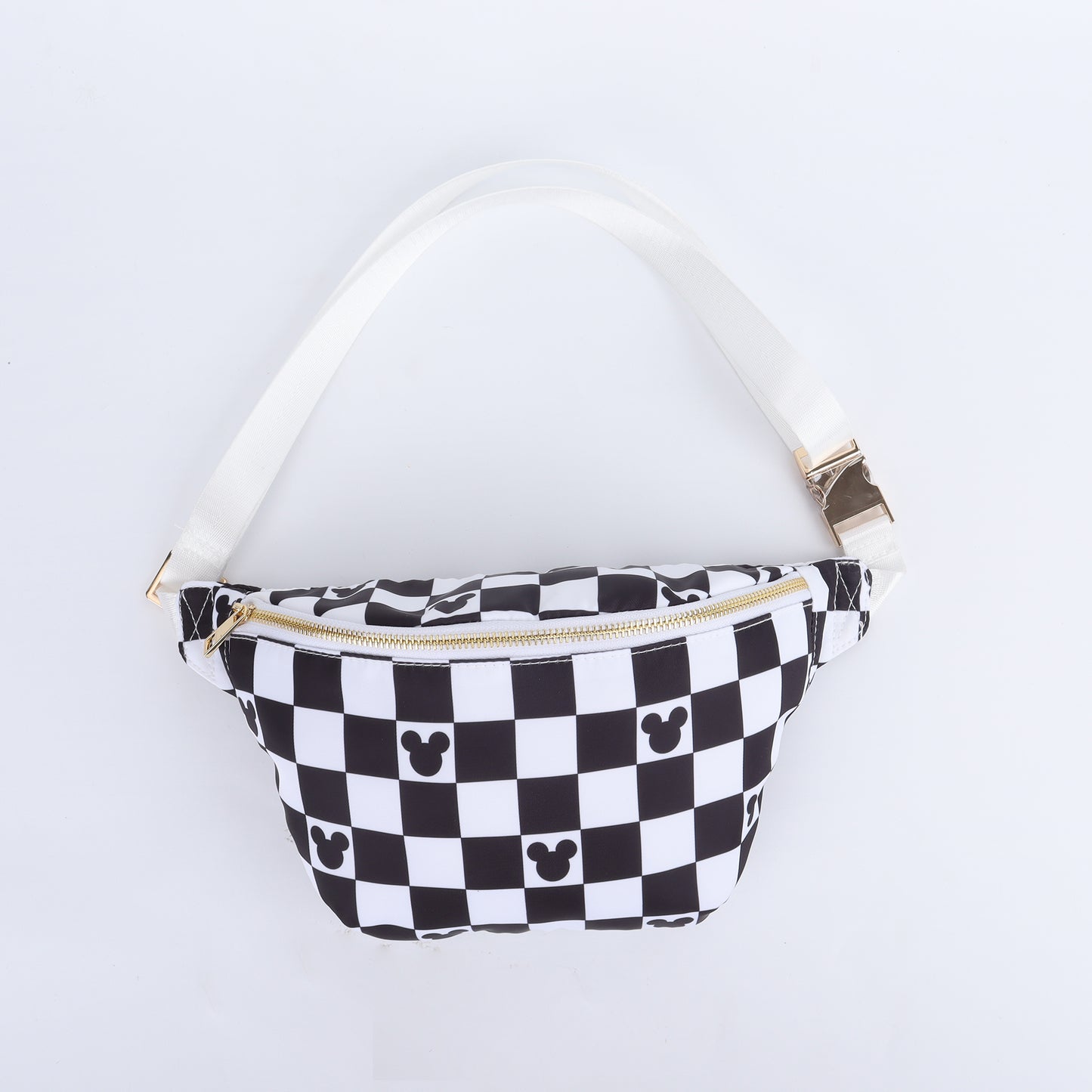 Magical Mouse Black Checkered Jumbo Fanny Pack