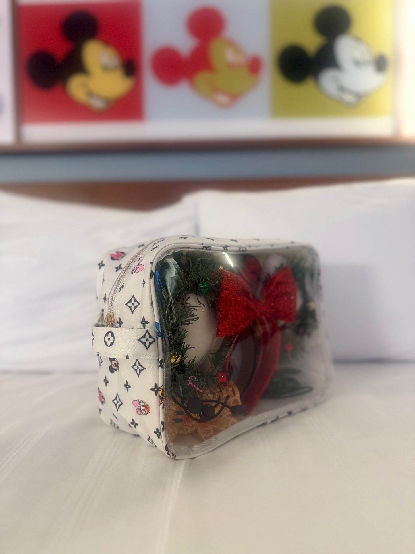 Magical Main Street Monogram Cosmetic Ears Bag