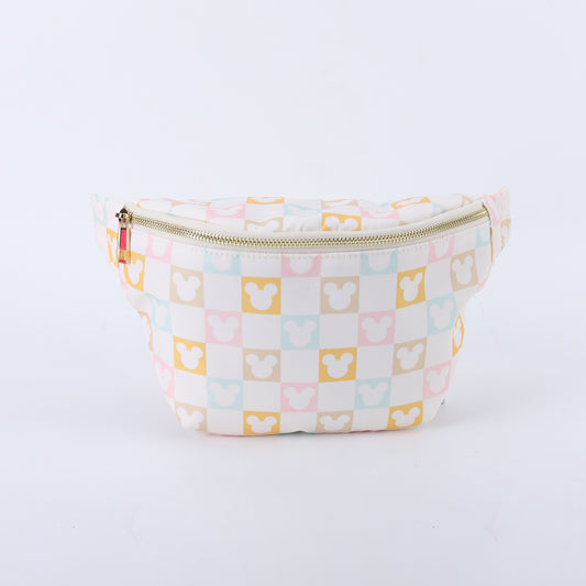 Magical Mouse Multi-Color Checkered Jumbo Fanny Pack