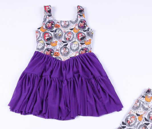 PREORDER Magical Spooky Princess Halloween Mesh Tutu Athletic Dress *SHIPS LATE JULY*